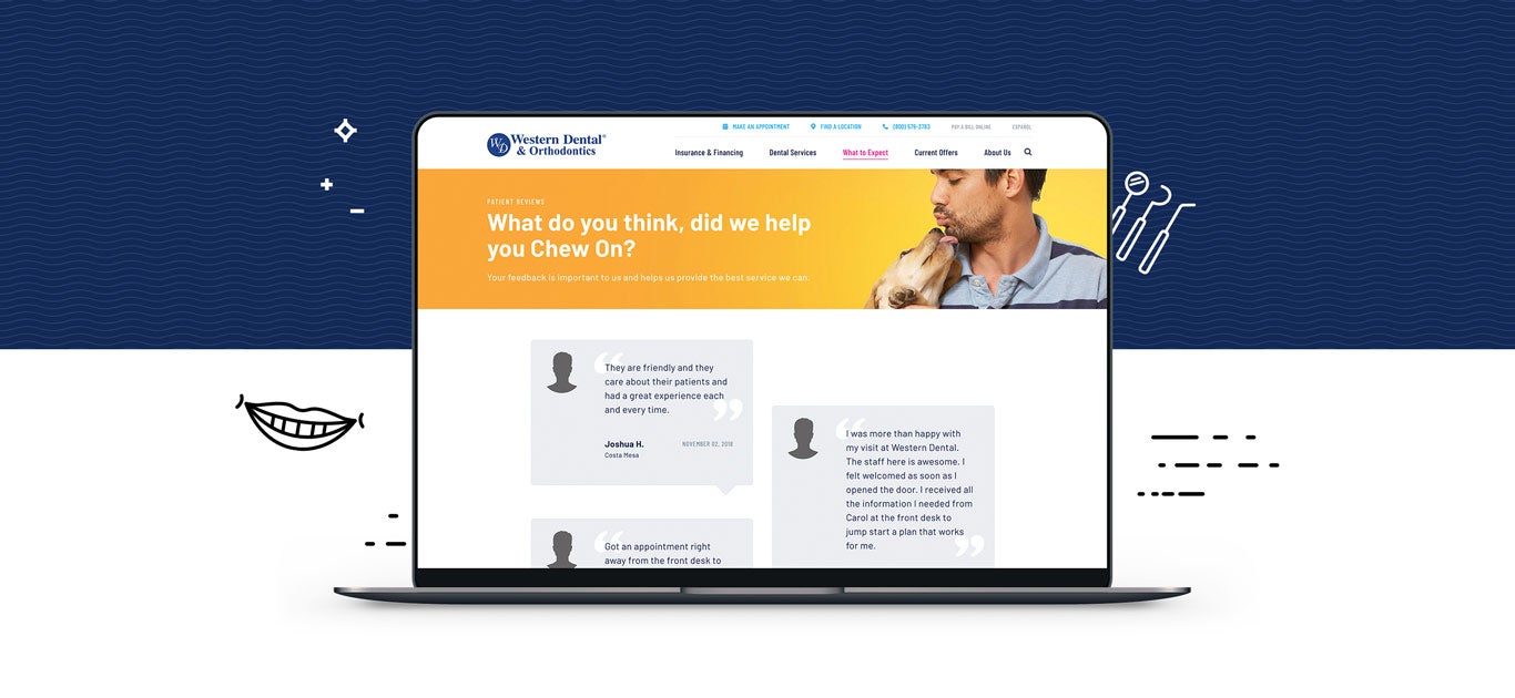 Website for Western Dental